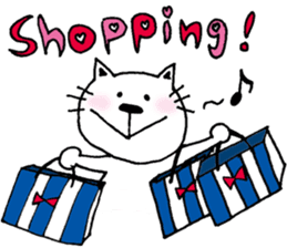 A cat and a rabbit and bear cute loosely sticker #13436705