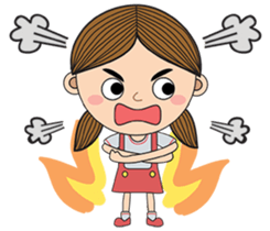 Little Moody Girl sticker #13437395