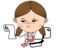 Little Moody Girl sticker #13437415