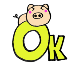 pig that can be uaed11 sticker #13437795