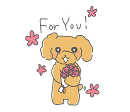 Leon is a Toy Poodle.(Japanese) sticker #13438280
