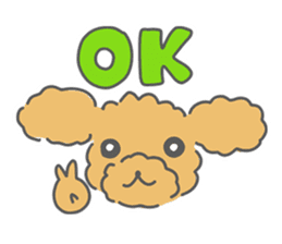 Leon is a Toy Poodle.(Japanese) sticker #13438288