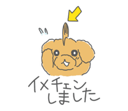 Leon is a Toy Poodle.(Japanese) sticker #13438300