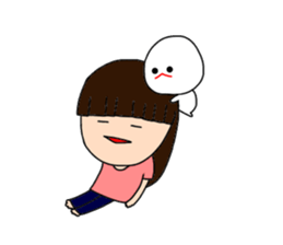 I and mizime-chan sticker #13438318