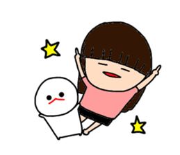 I and mizime-chan sticker #13438323