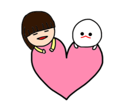 I and mizime-chan sticker #13438324