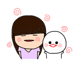 I and mizime-chan sticker #13438330