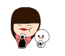 I and mizime-chan sticker #13438331