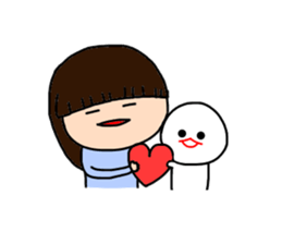 I and mizime-chan sticker #13438333