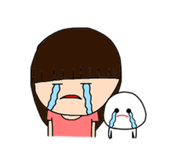 I and mizime-chan sticker #13438350