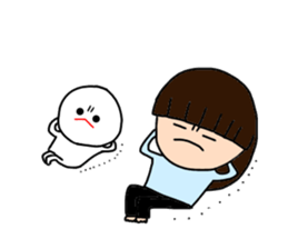 I and mizime-chan sticker #13438351