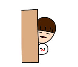 I and mizime-chan sticker #13438353