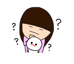 I and mizime-chan sticker #13438356