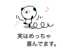 Panda is leaking heart of voice. sticker #13438721