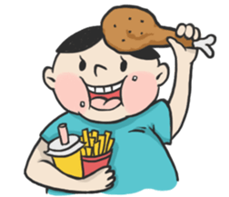 Fatty Boy is Always Hungry sticker #13438796