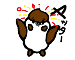 Daily life of the sparrow sticker #13438967