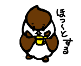 Daily life of the sparrow sticker #13438974