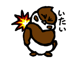 Daily life of the sparrow sticker #13438978