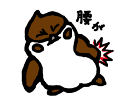 Daily life of the sparrow sticker #13438979