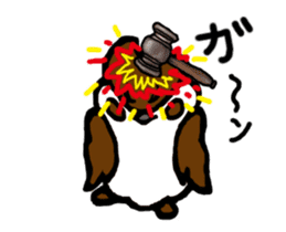 Daily life of the sparrow sticker #13438984