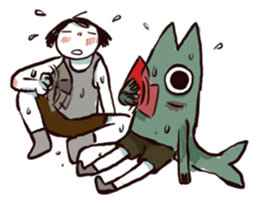 Me and my Fish 2 sticker #13439737
