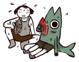 Me and my Fish 2 sticker #13439737