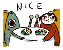 Me and my Fish 2 sticker #13439742