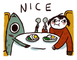 Me and my Fish 2 sticker #13439742