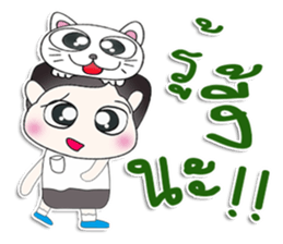 Mr. Yaya. Love cat.^^ sticker #13440595