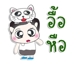 Mr. Yaya. Love cat.^^ sticker #13440608