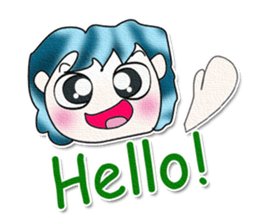 Hello My name is Kentaro. WOW! sticker #13441302