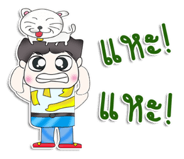 Mr. Kunio. Love cat.^^ sticker #13441436