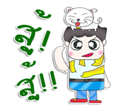 Mr. Kunio. Love cat.^^ sticker #13441448