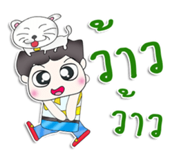 Mr. Kunio. Love cat.^^ sticker #13441463