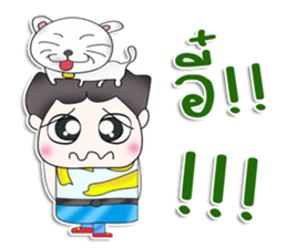 Mr. Kunio. Love cat.^^ sticker #13441468