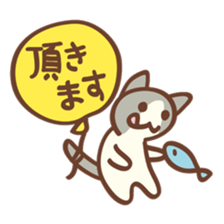 balloon bicolors cat sticker #13441522