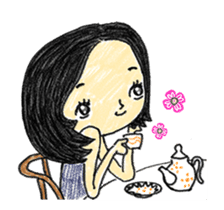 Emotional girl and a pet's daily Ver 1.0 sticker #13441615