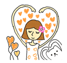 Emotional girl and a pet's daily Ver 1.0 sticker #13441616