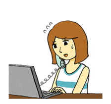 Emotional girl and a pet's daily Ver 1.0 sticker #13441618