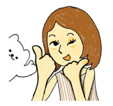 Emotional girl and a pet's daily Ver 1.0 sticker #13441619