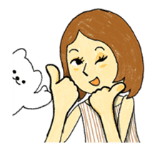 Emotional girl and a pet's daily Ver 1.0 sticker #13441619