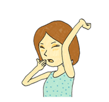 Emotional girl and a pet's daily Ver 1.0 sticker #13441623