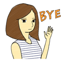 Emotional girl and a pet's daily Ver 1.0 sticker #13441629