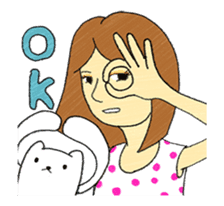 Emotional girl and a pet's daily Ver 1.0 sticker #13441632