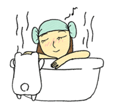 Emotional girl and a pet's daily Ver 1.0 sticker #13441636