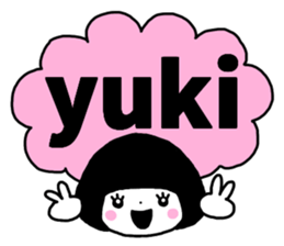 Sticker of "Yuki" sticker #13441954
