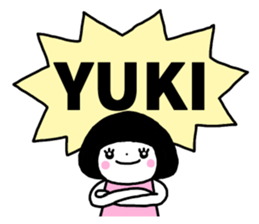 Sticker of "Yuki" sticker #13441955