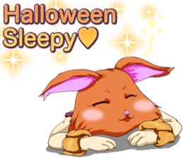 Lovely Halloween Cute dog Animal English sticker #13442926