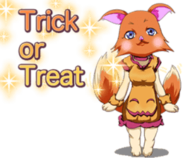 Lovely Halloween Cute dog Animal English sticker #13442928