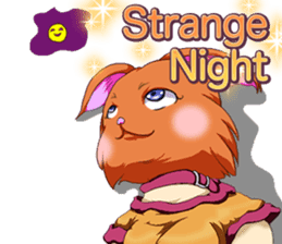 Lovely Halloween Cute dog Animal English sticker #13442931